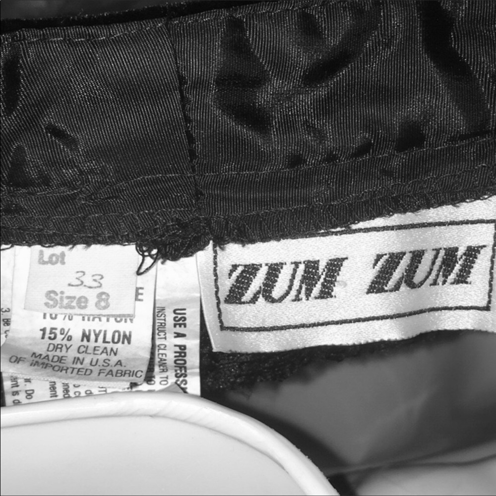 Vintage ZUM ZUM Velvet & Sequined Lace Shrug Sz 8 - Picture 8 of 8